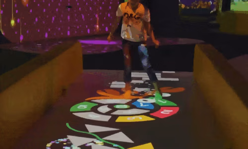 child-skating-animated-floor